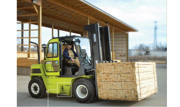 克拉克6-8噸平衡重內燃叉車_4